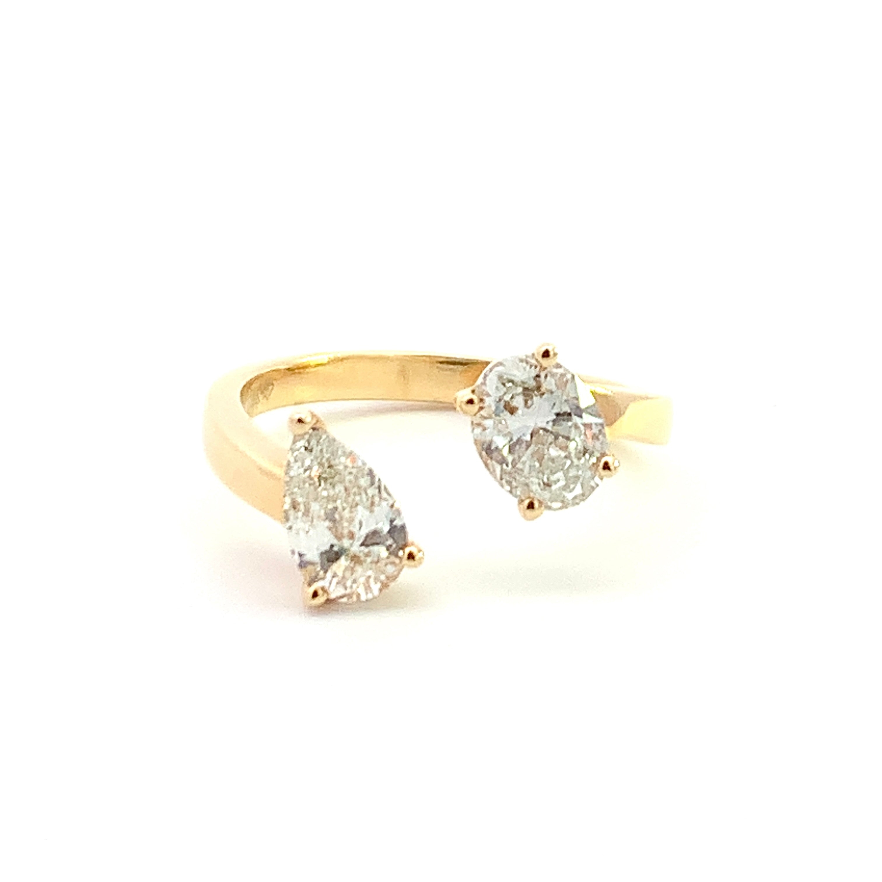 The Yellow Gold Twin Ring- 50% OFF!