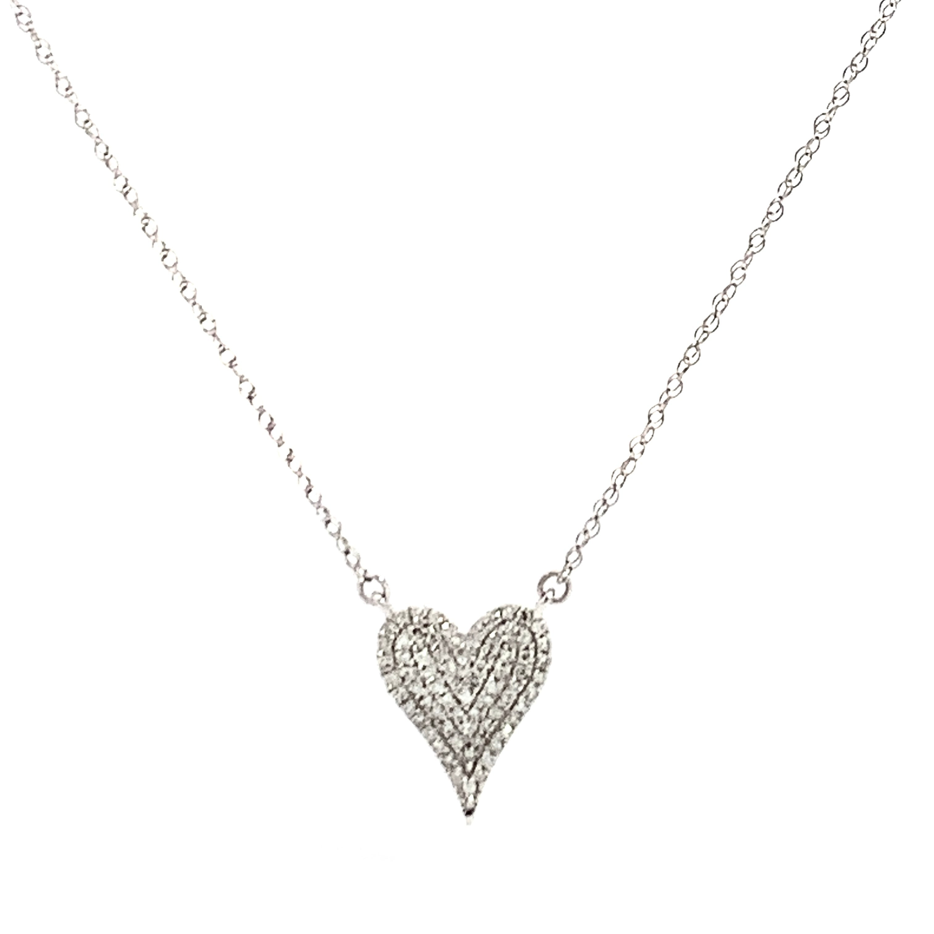 The Pave Heart Necklace- 50% OFF!