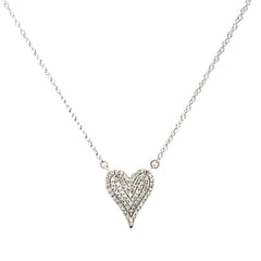 The Pave Heart Necklace- 50% OFF!