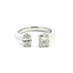The White Gold Twin Ring- 45% OFF!