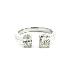The White Gold Twin Ring- 40% OFF!