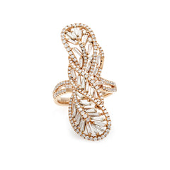 Paisley Diamond Baguettes Ring-50% OFF!