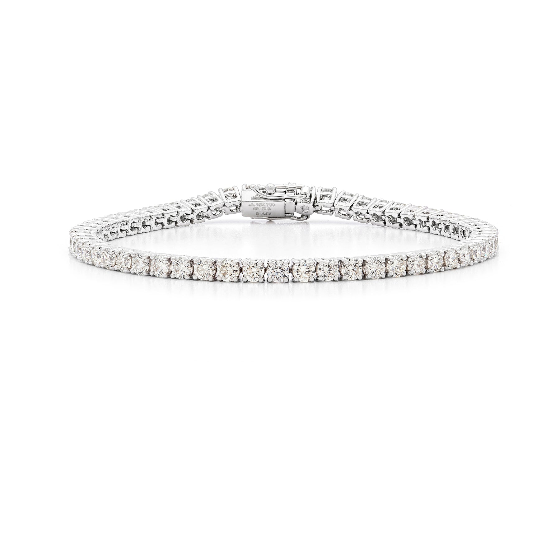 Single Line Diamond Tennis Bracelet