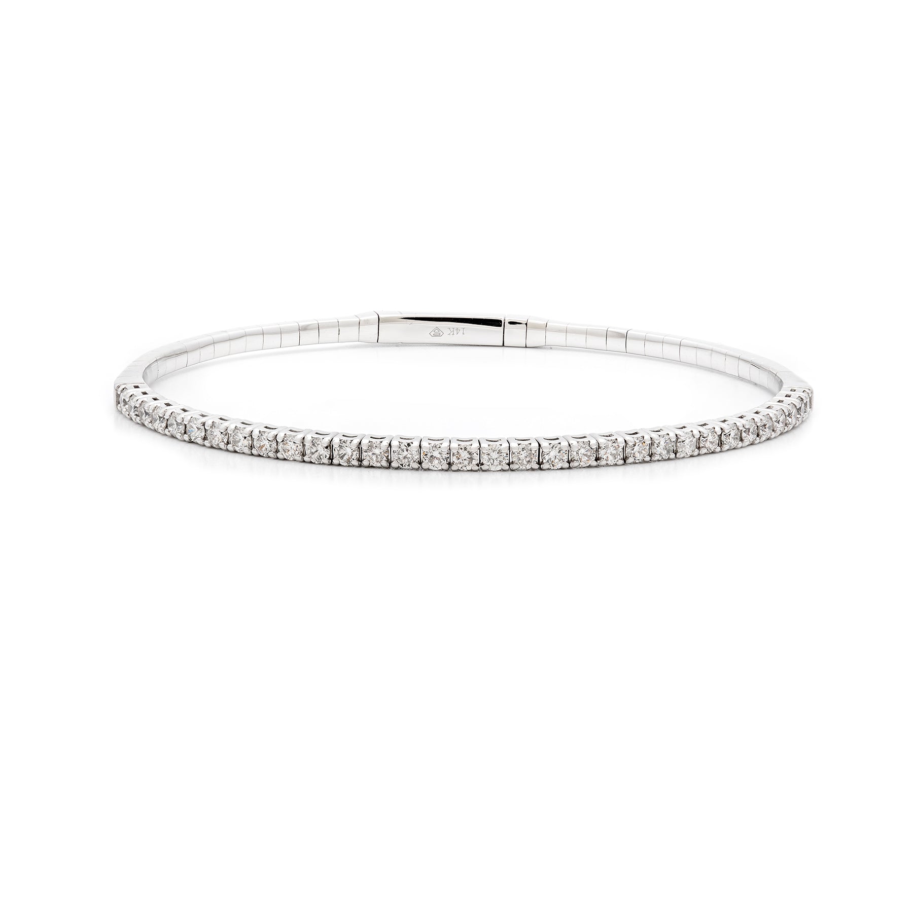 Single Line Diamond Flex Bracelet