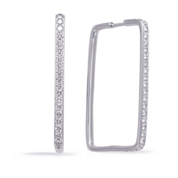 The Modern Diamond Hoop- 40% OFF!