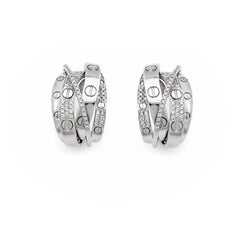 Intertwined Diamond Earrings- 35% OFF!