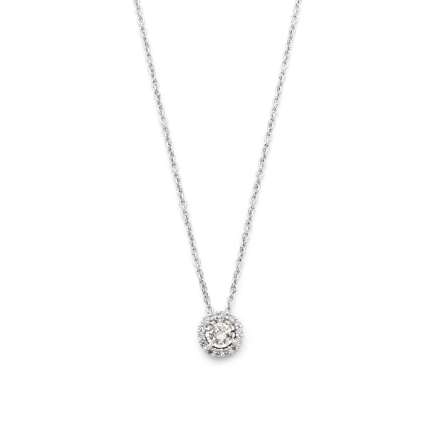 The Miracle Round Diamond Halo Pendant- 50% OFF!