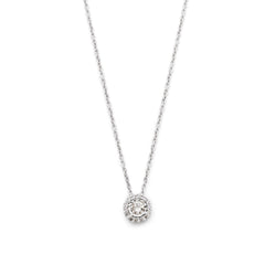 The Miracle Round Diamond Halo Pendant- 50% OFF!