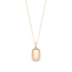 Pave Outline Necklace