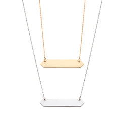 The Engravable Bar Necklace