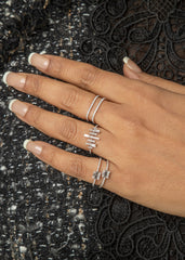 Double Row Square Ring- 50% OFF!