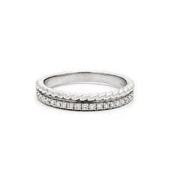Biker Chic Pave Rope Ring- 50% OFF!